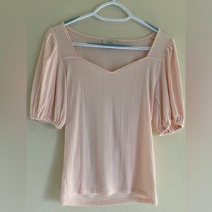 LOFT pink blouse